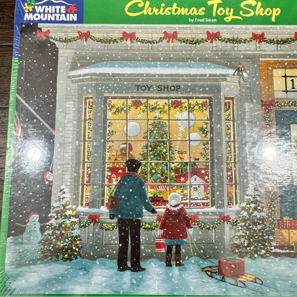 White Mountain Christmas‎ Toy Shop Fred Swan 1000 Piece Jigsaw Puzzle